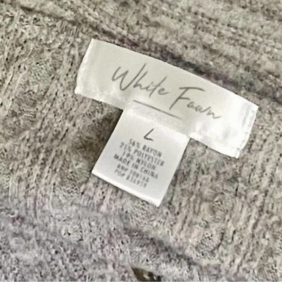 Tilly’s White Fawn Cropped Cardigan Fall Coquette Layering XS - Picture 7 of 10